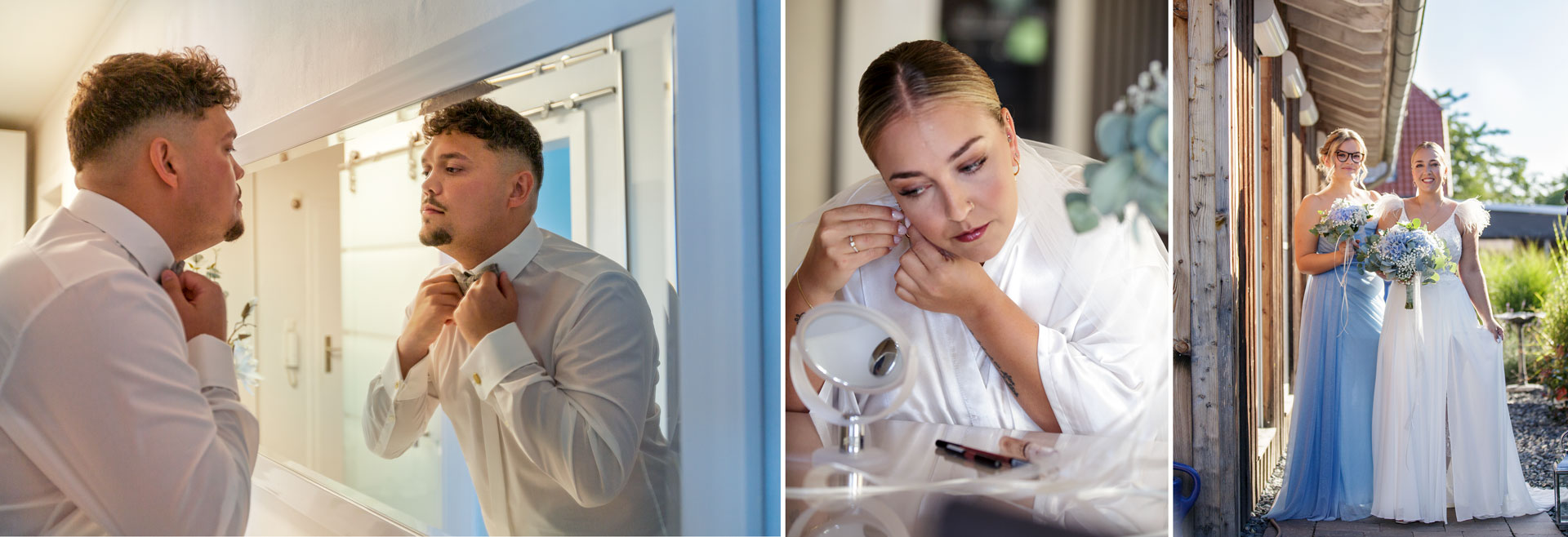 getting ready Braut